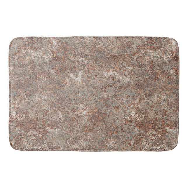 Tapis De Bain Dalle Brown rugueuse de granit (Devant)