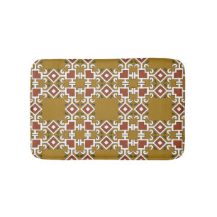 Tapis De Bain Damask sans soudure : arrière - plan motif vintage