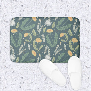 Tapis De Bain Dandelion Floral Weed Motif