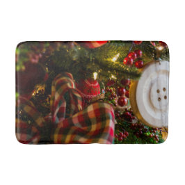Tapis De Bain Dans Un Arbre De Noël