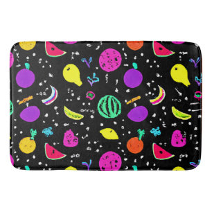 Tapis De Bain Danse énergique de fruits néons