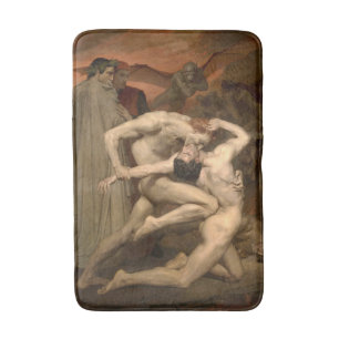 Tapis De Bain Dante et Virgile en enfer (par Bouguereau)