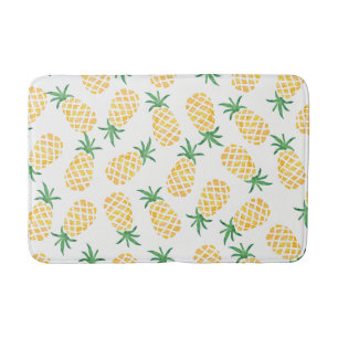 Tapis de bain d'aquarelle d'ananas