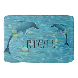Tapis De Bain Dauphins et bulles amusants