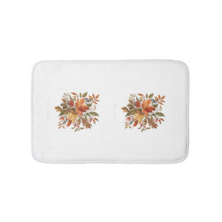Tapis de bain d'automne.