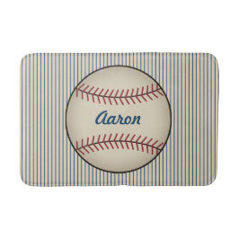 Tapis de bain de baseball pour salle de bain perso