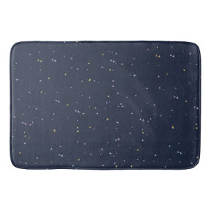 Tapis De Bain De Belles Étoiles Sur Un Ciel Nocturne Étincelant