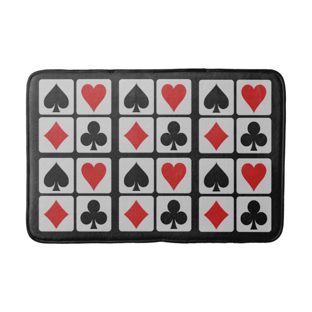 Tapis de bain de joueur de carte (Devant)