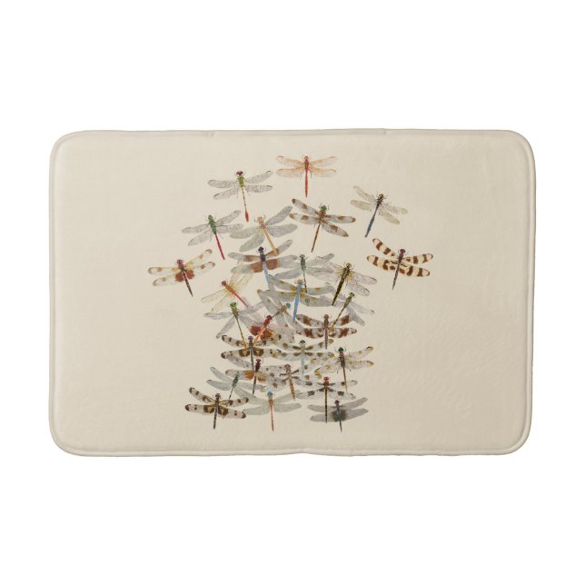 Tapis de bain de libellules de grouillement (Devant)