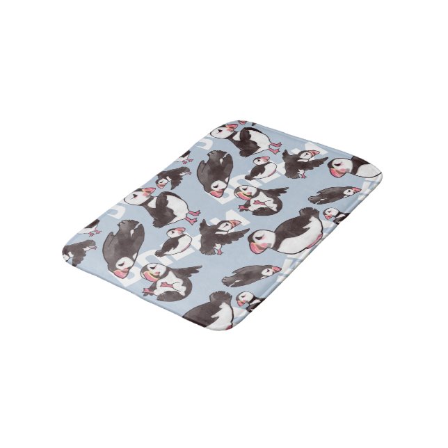 Tapis de bain de macareux (Angle)