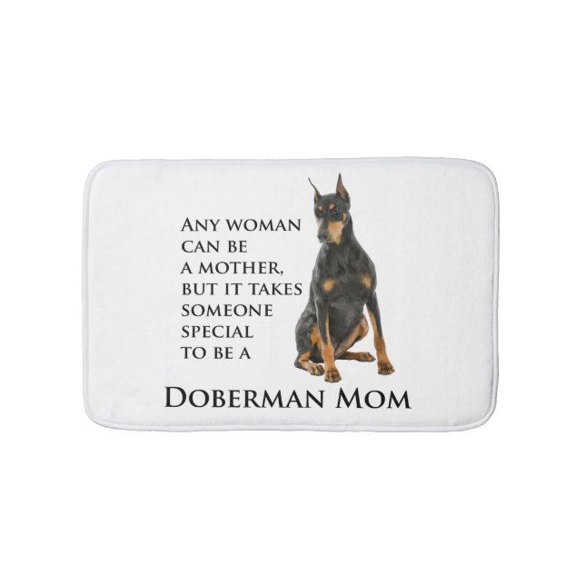 Tapis de bain de maman de dobermann (Devant)