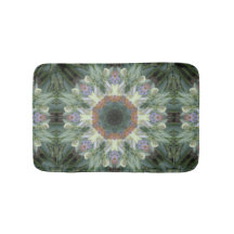 Tapis de bain de mandala de jardin secret