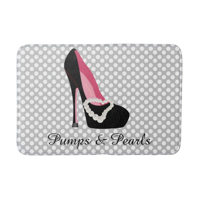 Tapis de bain de pompes et de perles (Devant)