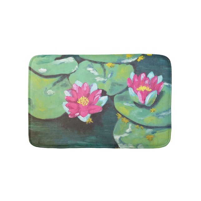 Tapis de bain "de protections de lis petit" (Devant)