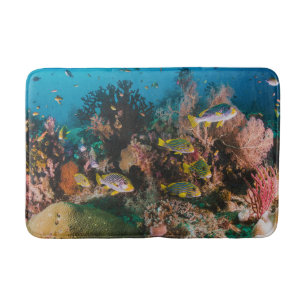 Tapis de bain de récif coralien
