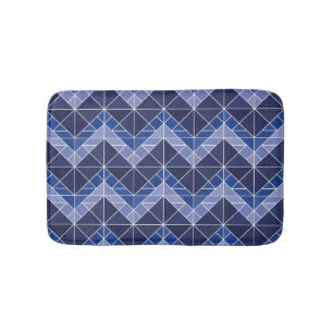 Tapis de bain de Tangram d'indigo