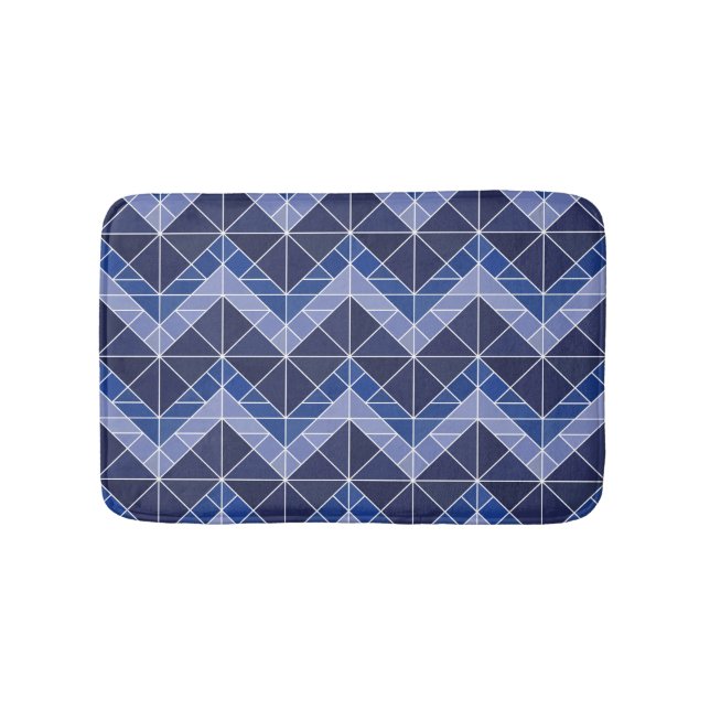 Tapis de bain de Tangram d'indigo (Devant)