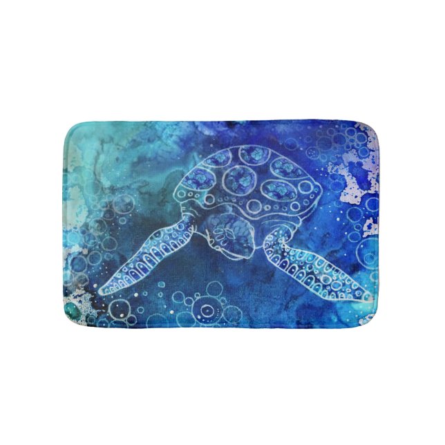 Tapis de bain de tortue, original par le miart (Devant)