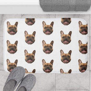 Tapis De Bain Décor de salle de bain chien visage personnalisé c