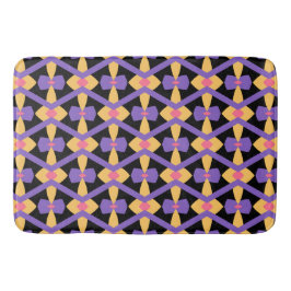 Tapis De Bain Décor violet et jaune