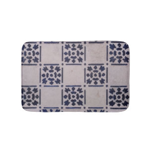 Tapis De Bain Delft Tile Blue Antique Art Motif