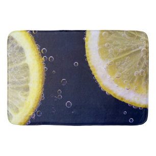 Tapis De Bain Délicieuses tranches de citron dans l'eau