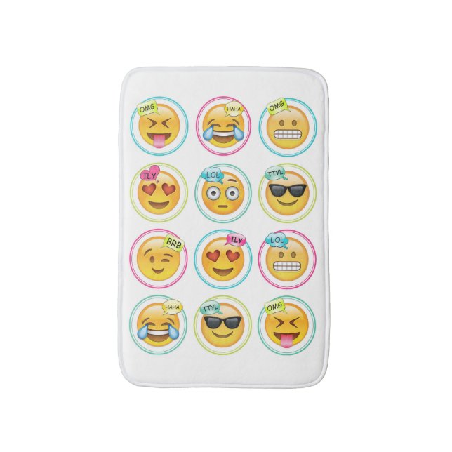 Tapis de bain d'Emoji (Devant (Vertical))