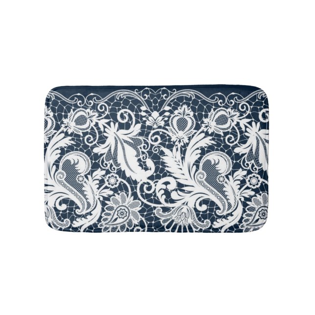 Tapis De Bain Dentelle blanche 2 (Devant)