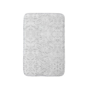 Tapis De Bain Dentelle blanche tombante