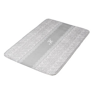 Tapis De Bain Dentelle élégante avec (ou sans) initiale