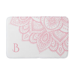Tapis De Bain Dentelle rose Fille Mandala