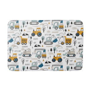 Tapis De Bain Déplaçons le Motif de véhicule