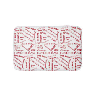Tapis De Bain Des fans applaudissent les mots d'encouragement