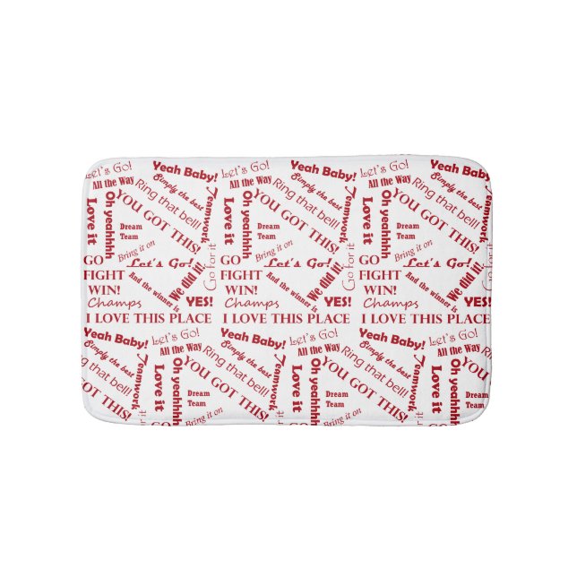 Tapis De Bain Des fans applaudissent les mots d'encouragement (Devant)