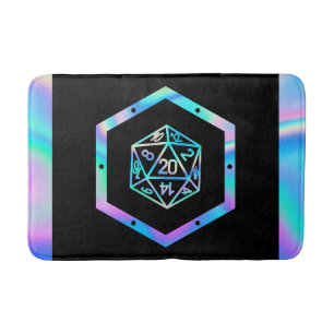 Tapis De Bain Dés RPG Jeu d'Imaginaire de table Holo Retro PnP