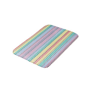 Tapis De Bain Design coloré de Zig Zag - Mat de bain