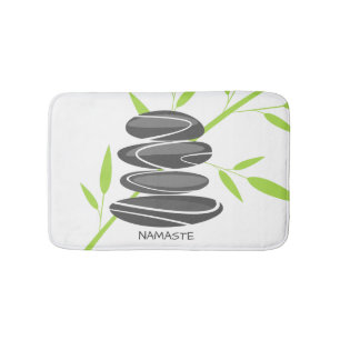 Tapis De Bain Design de bain de pierre de galets zen relaxant
