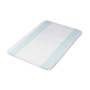 Tapis De Bain Design de frites Grecian Bleu Clair