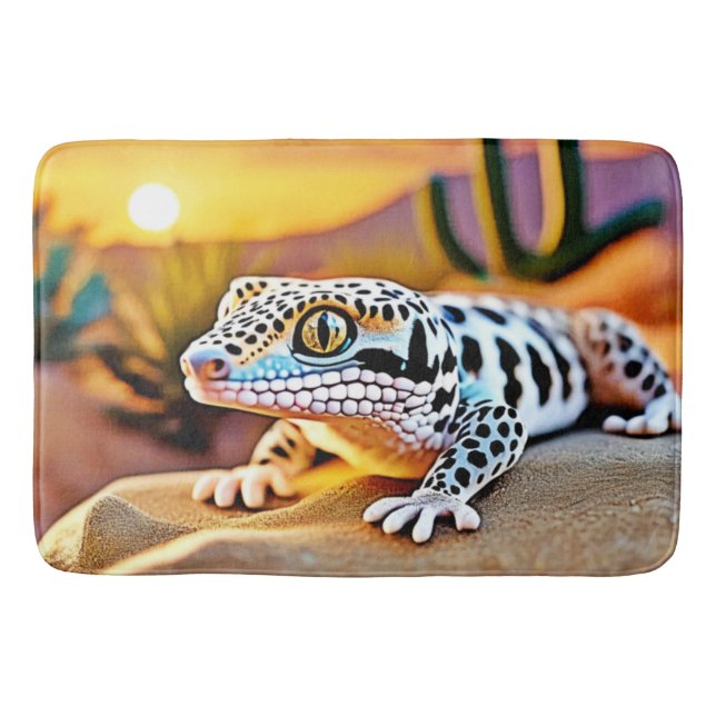 Tapis De Bain Design du désert de Leopard Gecko (Devant)