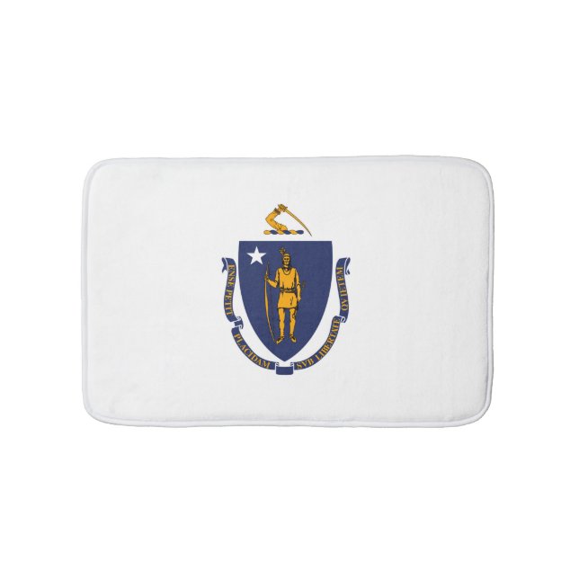 Tapis De Bain Design du drapeau d'État du Massachusetts (Devant)