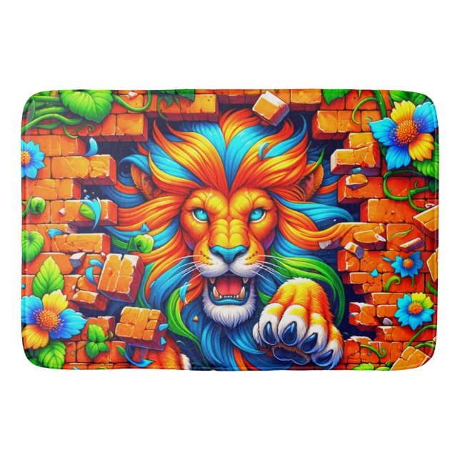 Tapis De Bain Design Lion (Devant)