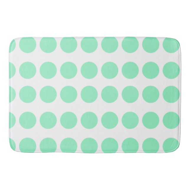 Tapis De Bain Design Pois vert (Devant)