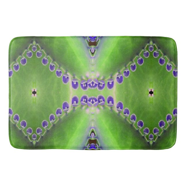 Tapis De Bain Design vert et violet (Devant)