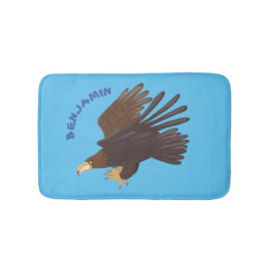 Tapis De Bain dessin humoristique d'aigle royal