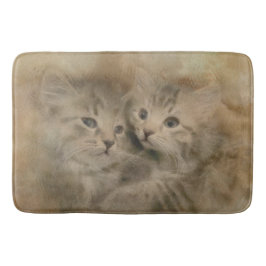Tapis De Bain Deux Cuisinières Grises En Aquarelle