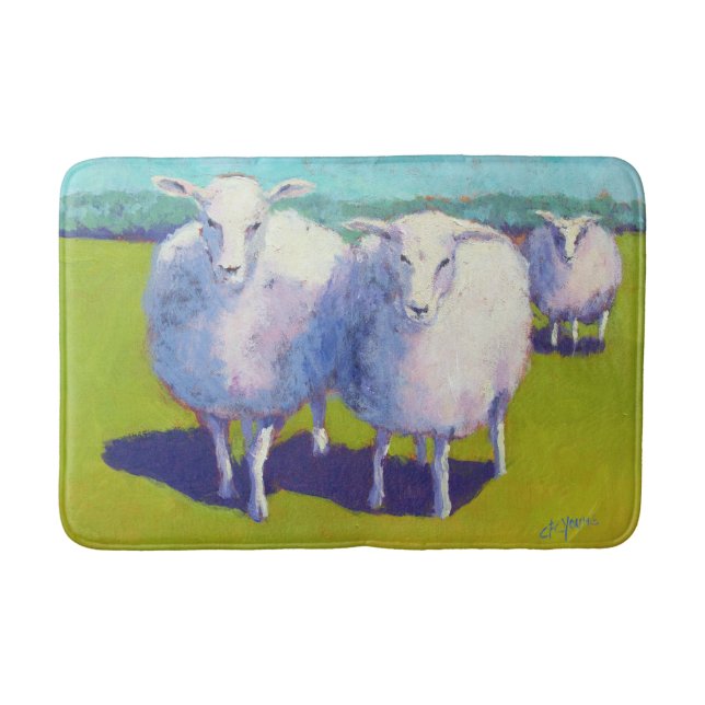 Tapis De Bain Deux moutons dans le domaine (Devant)