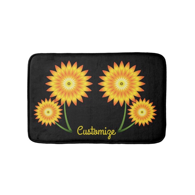 Tapis De Bain Deux Plantes de tournesol Thunder_Cove (Devant)
