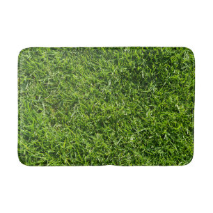 Tapis de bain d'herbe verte