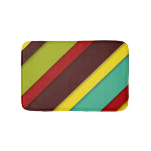 Tapis De Bain Diagonales multicolores
