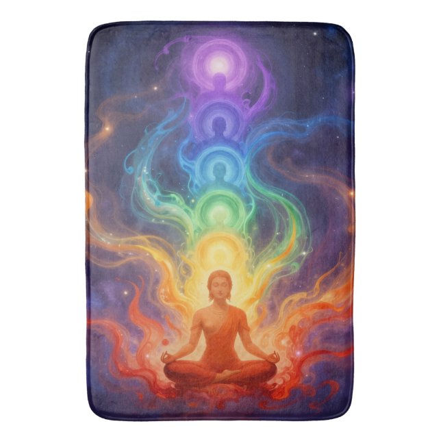 Tapis De Bain Die 7 Chakren (devant Vertical)